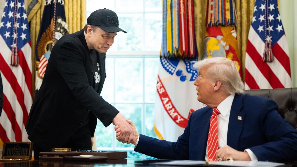 Илон Маск и Дональд Трамп