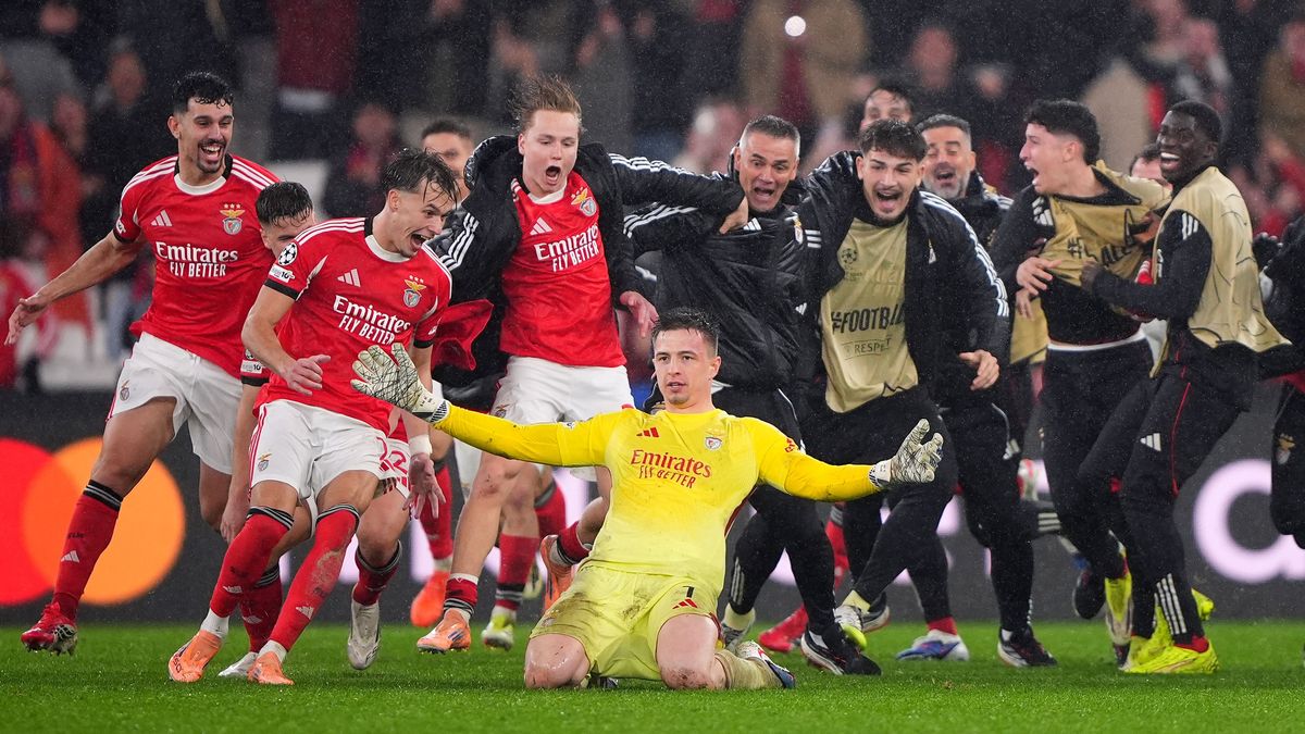 Футболисты "Бенфики" в ЛЧ 2025/26