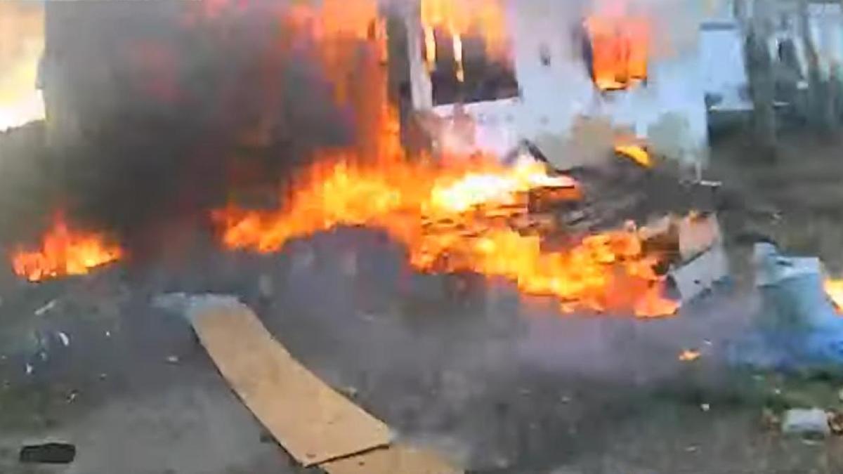 Пожар в доме в селе Ульги