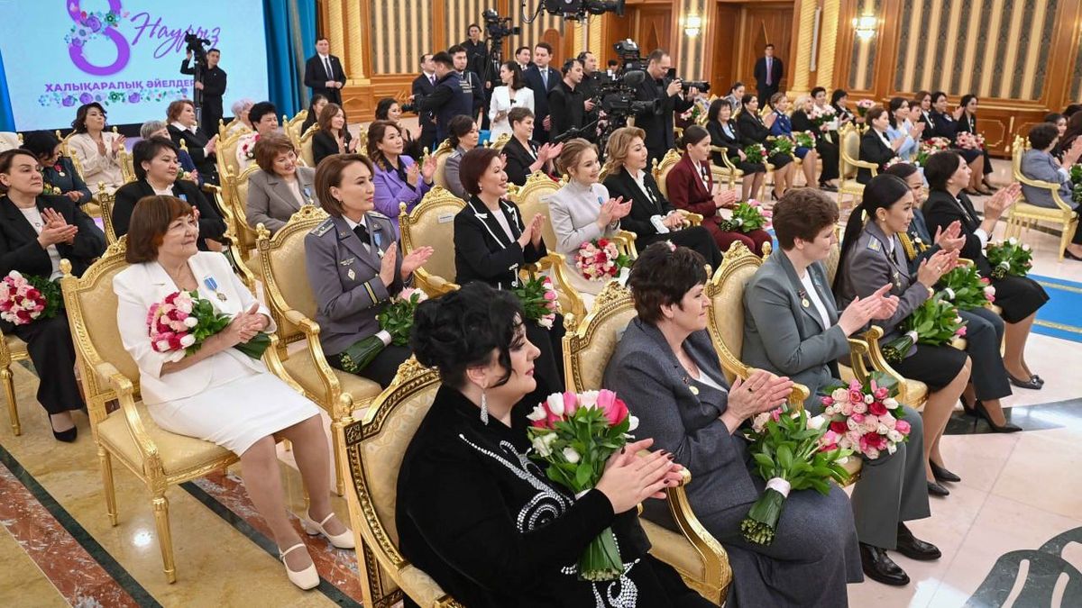 Женщины Казахстана на приеме в Акорде