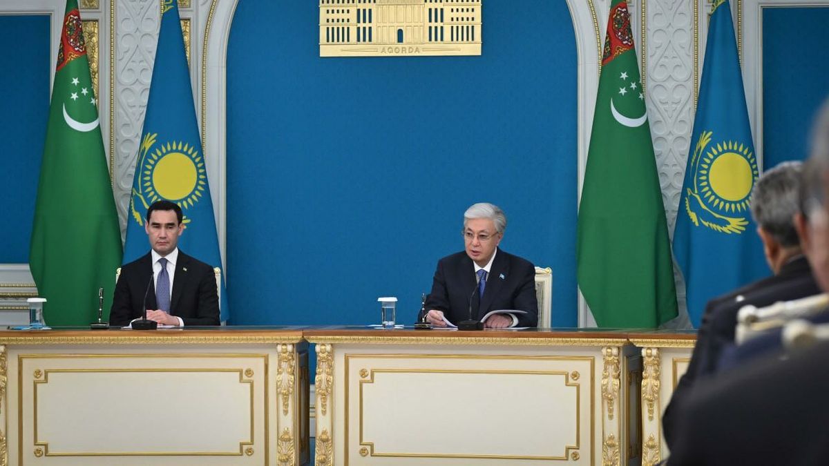 Касым-Жомарт Токаев и Сердар Бердымухамедов