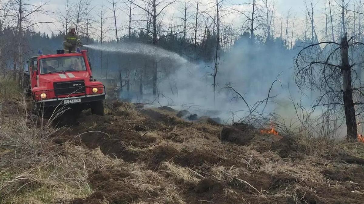 Абай облысындағы өртті сөндіру