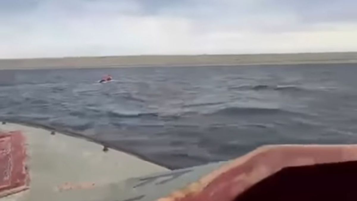 Каспий теңізінде жоғалып кеткен балаларды құтқару сәті