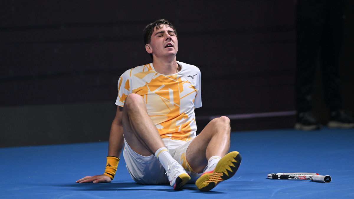 Казахстанский теннисист Александр Шевченко