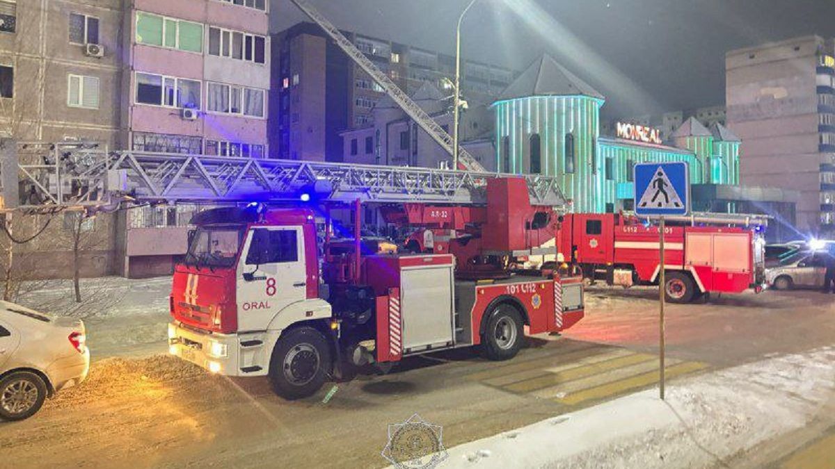 Пожарная машина на месте ЧП