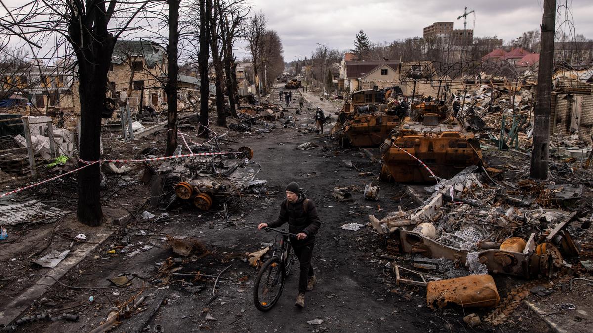 Город Буча в Украине