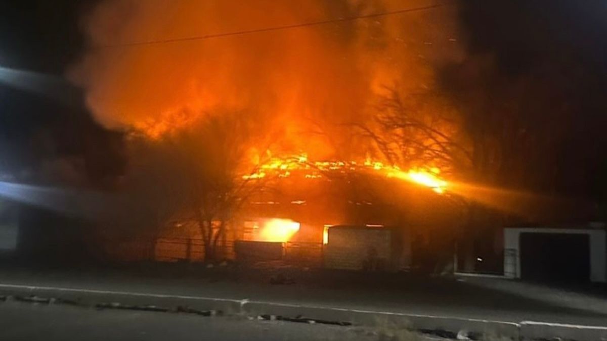 Пожар в Карагандинской области