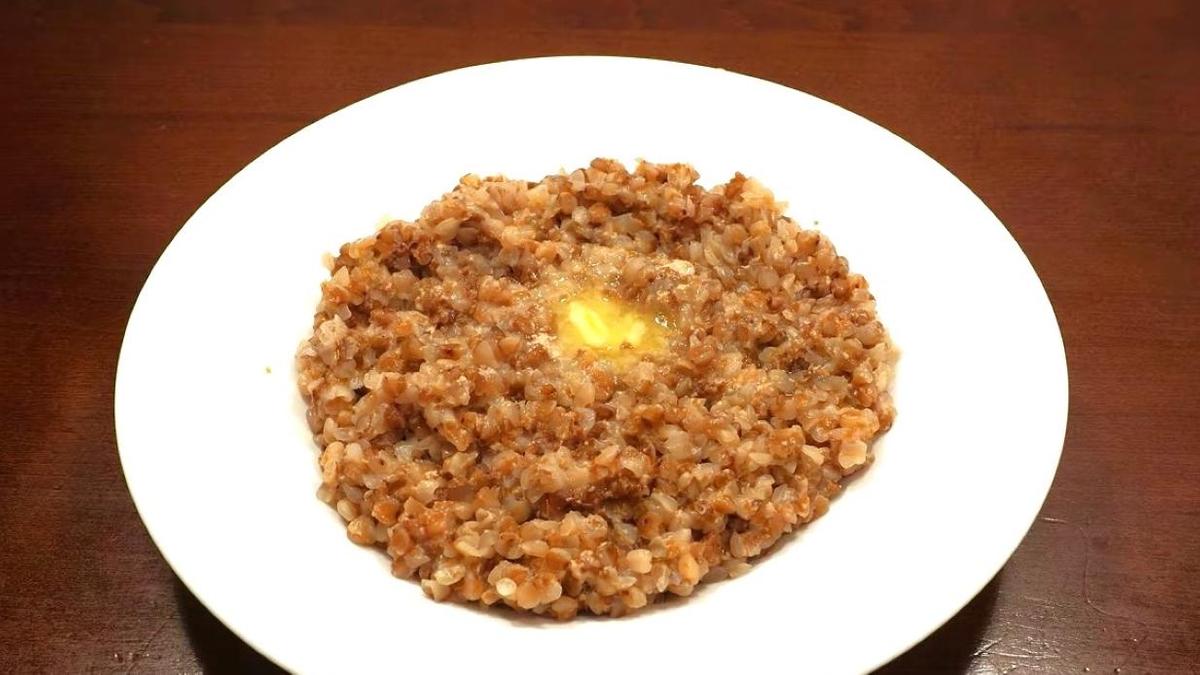 Готовая гречневая каша на молоке