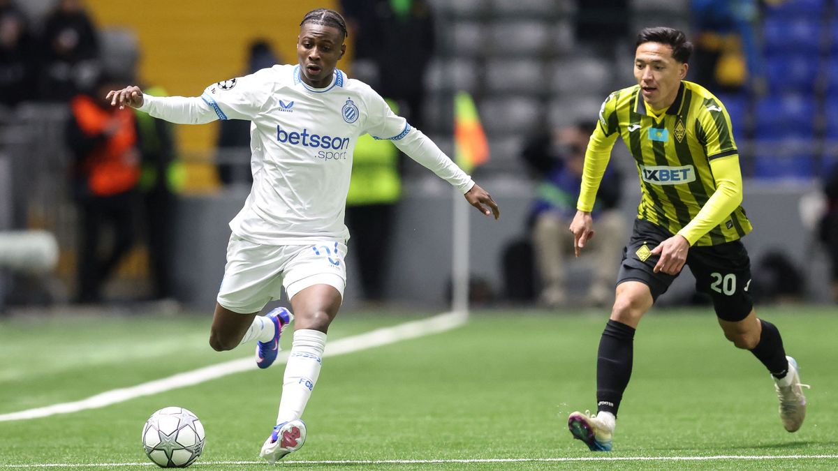 Матч "Кайрата" и "Брюгге" в ЛЧ