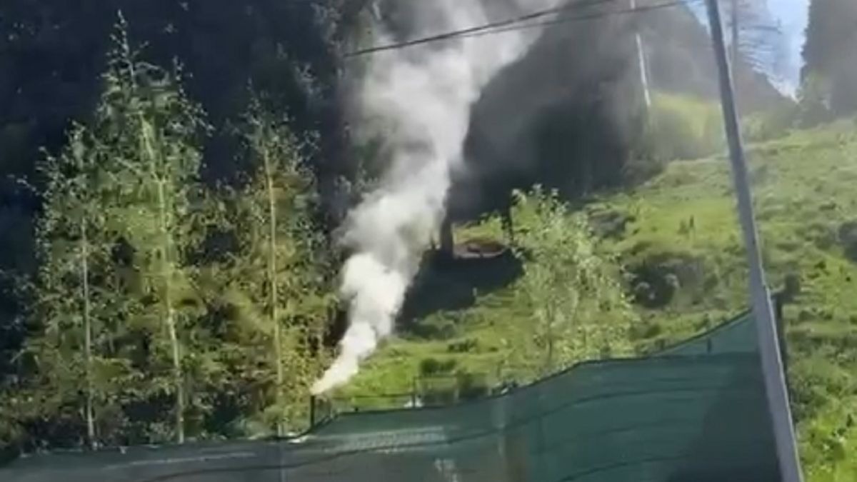 Дым на Шымбулаке