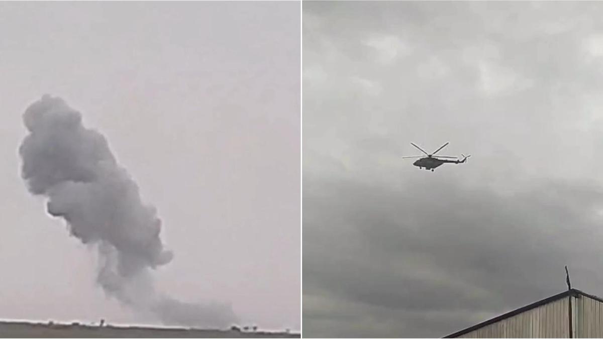 Взрыв и вертолет в ЗКО Взрыв и вертолет в ЗКО