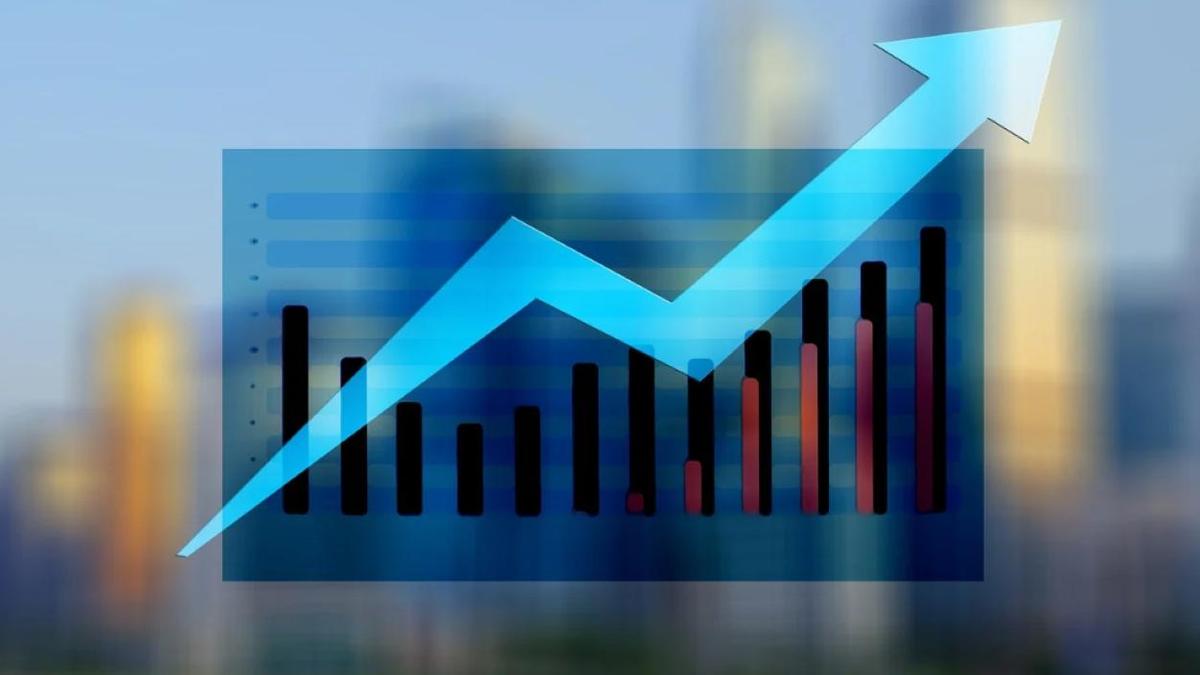 График роста с восходящей стрелкой