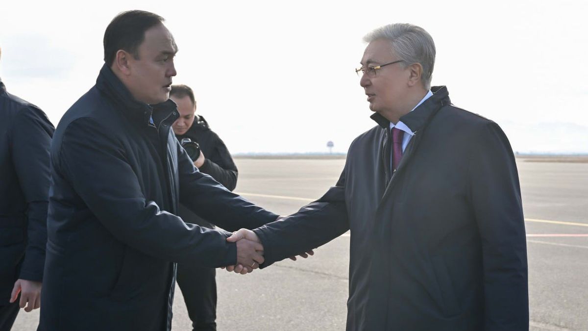 Токаев прибыл в Жамбылскую область