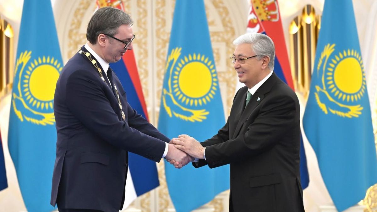 Касым-Жомарт Токаев и Александр Вучич