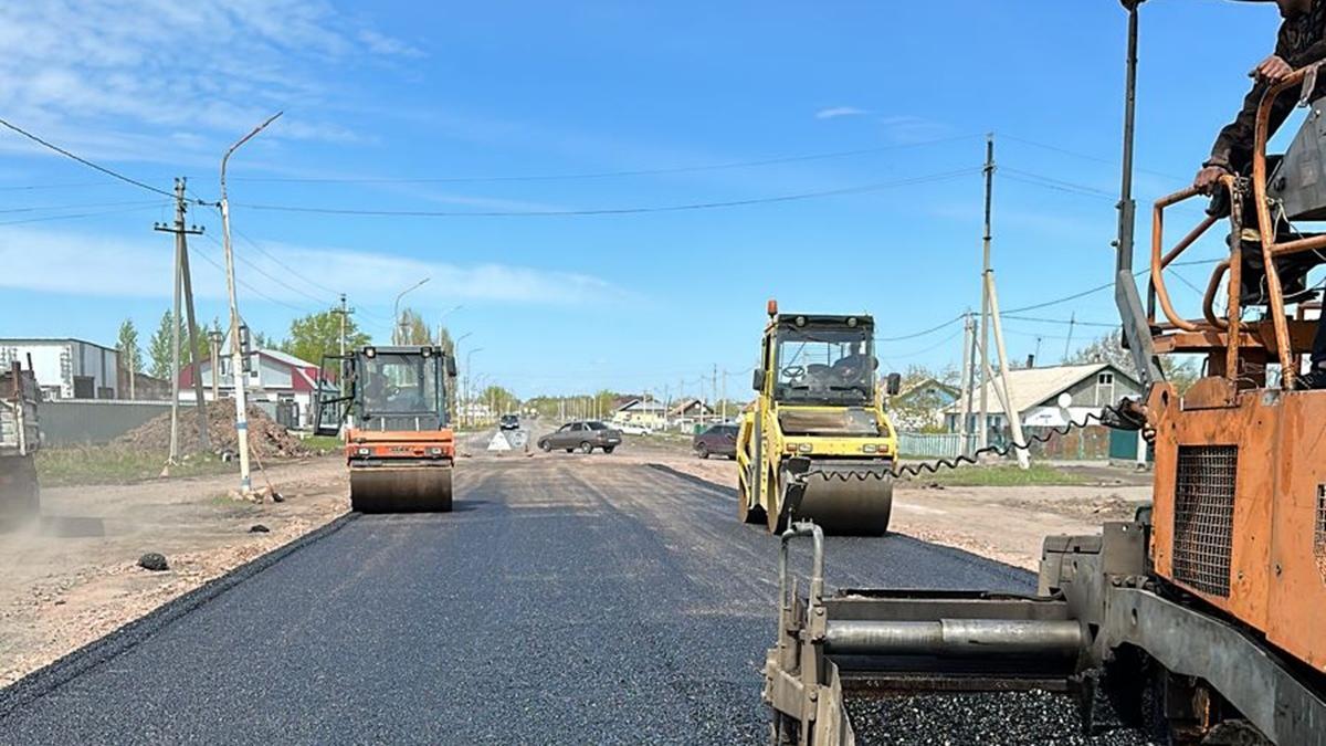 Ремонт дорог в Аккольском районе