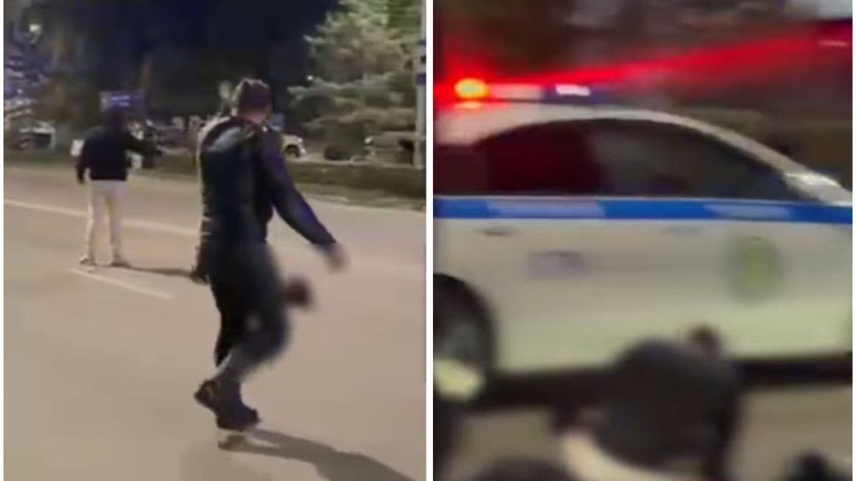 Пешехода сбили на дороге