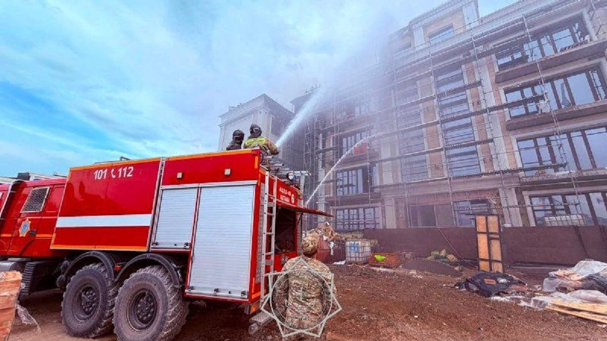 Пожар в Астане