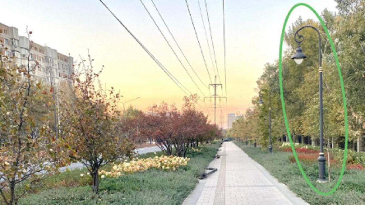 Уличное освещение в Бостандыкском районе Алматы
