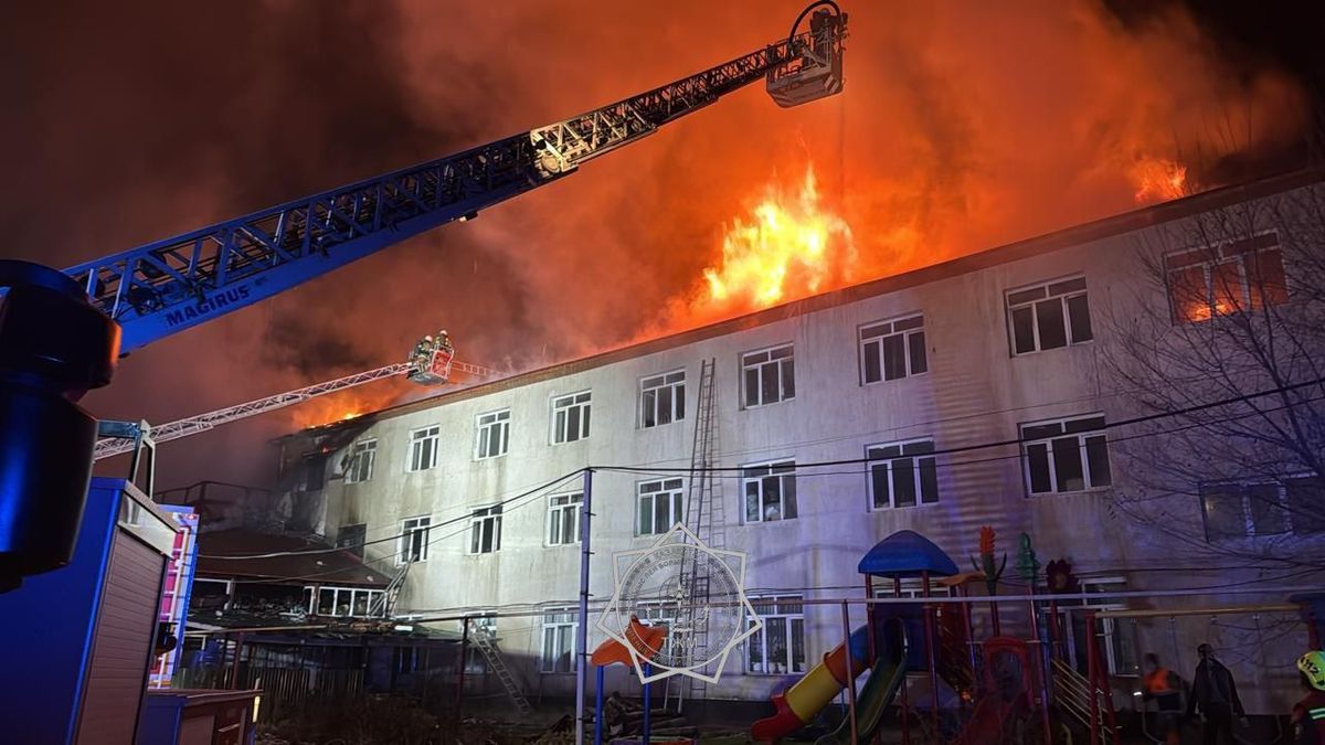 Пожар в детдоме Алматы