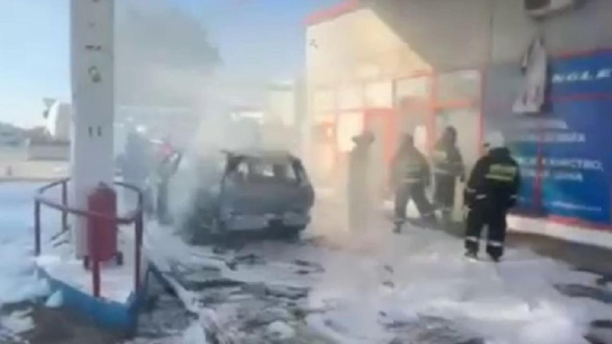 Пожар на АЗС