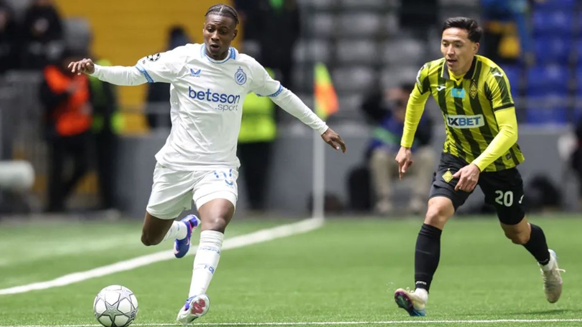 "Қайрат" пен "Брюгге" ойыншылары