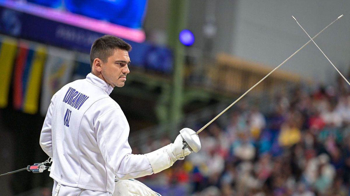Казахстанский фехтовальщик Руслан Курбанов