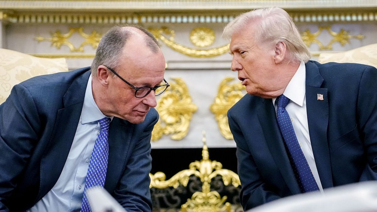 Фридрих Мерц и Дональд Трамп