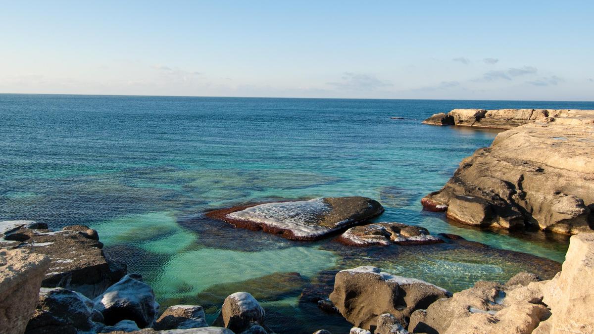 Вид на Каспийское море