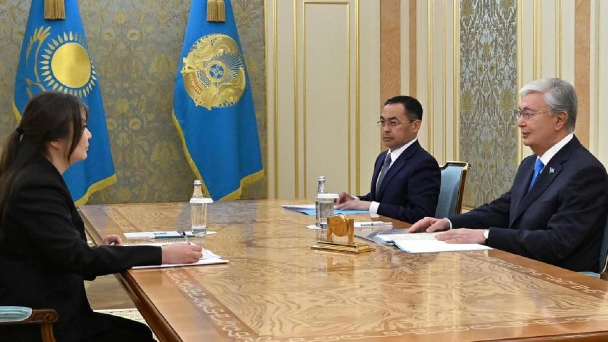 Касым-Жомарт Токаев и Динара Закиева