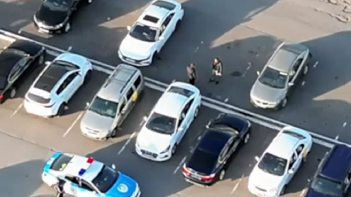 Пример слежения за астанчанами с дрона