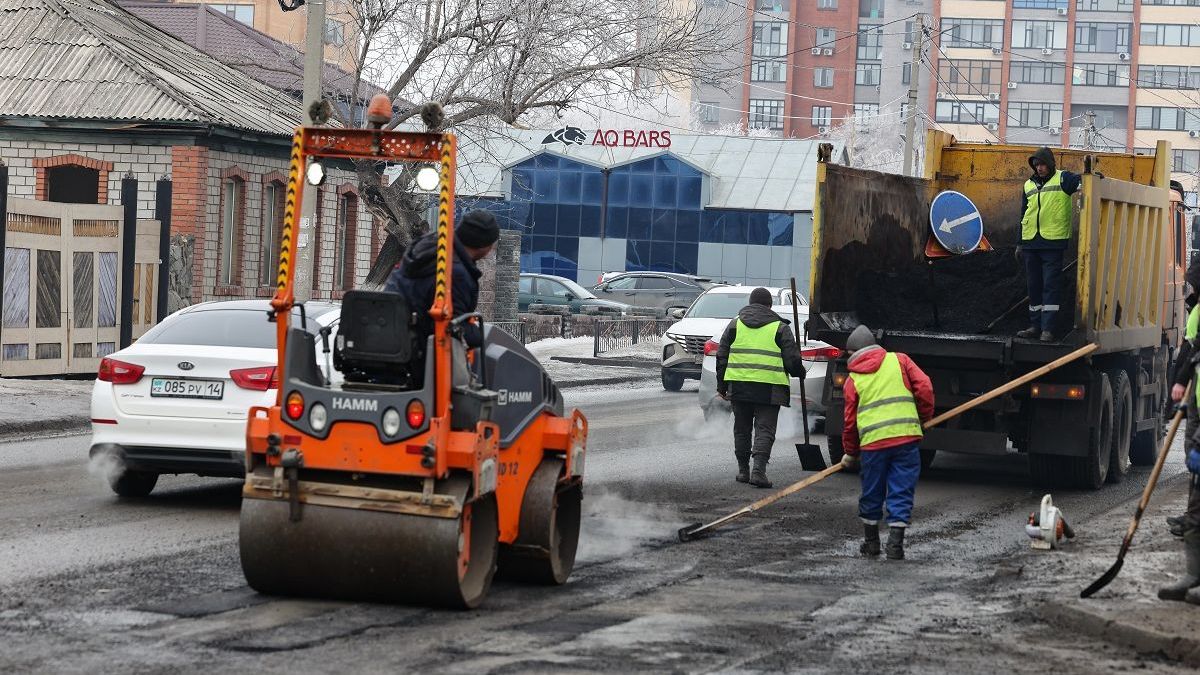 Ремонт дорог в Павлодаре