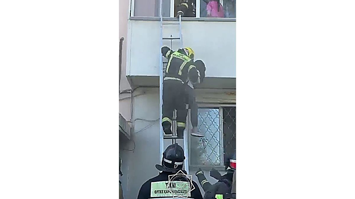 Пожар в Астане