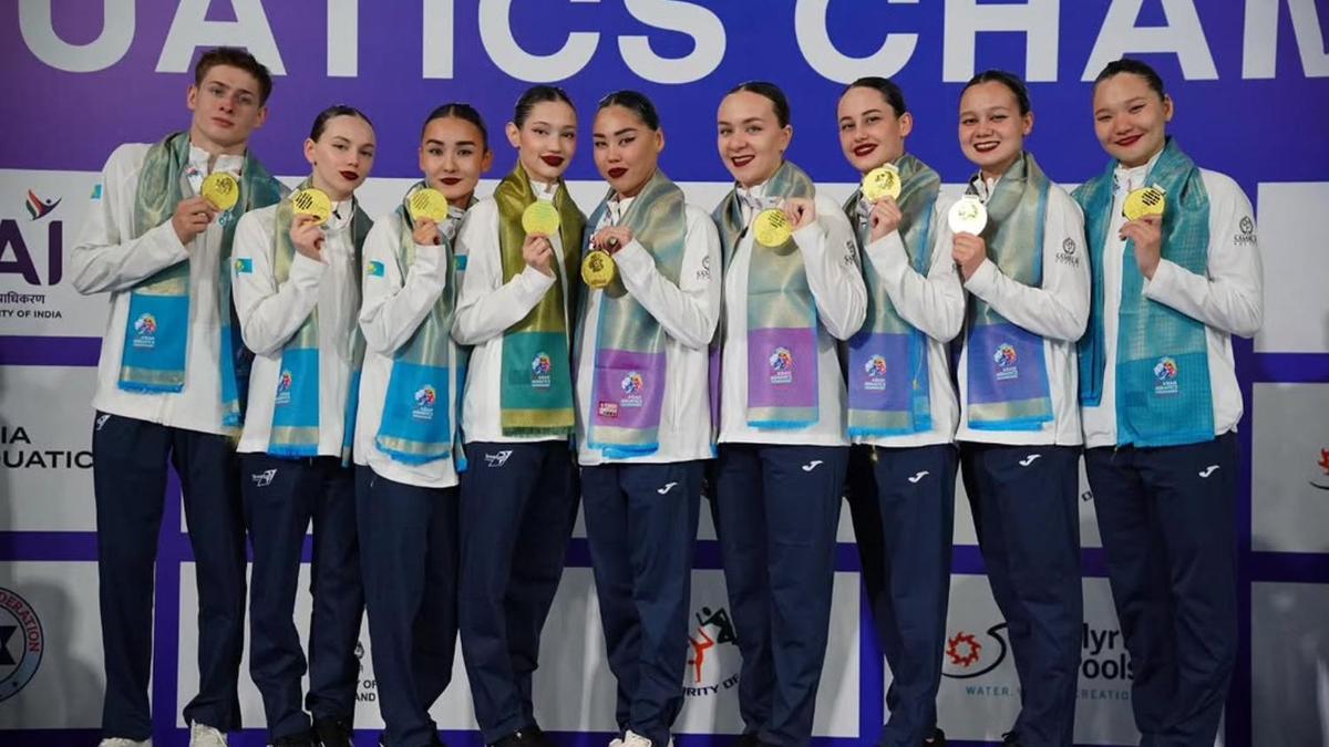 Сборная Казахстана по артистическому плаванию на ЧА-2025
