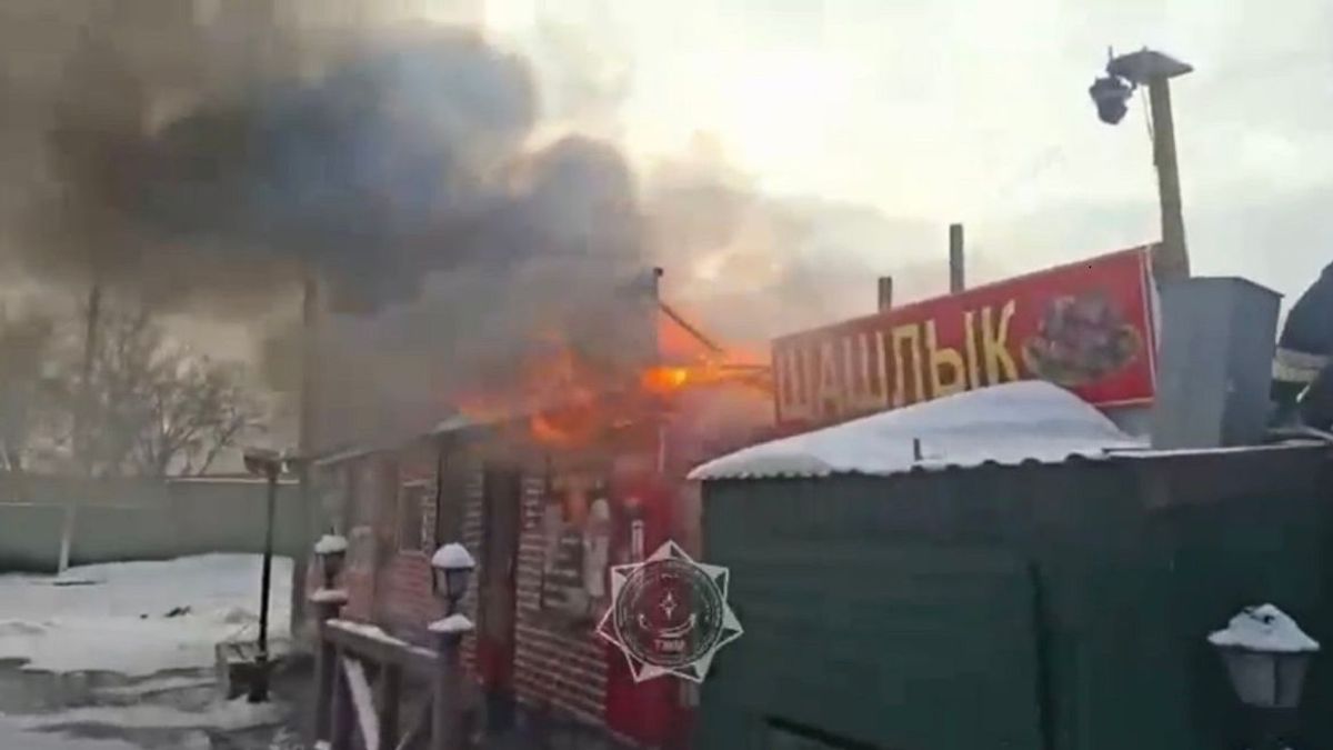 Пожар в Астане