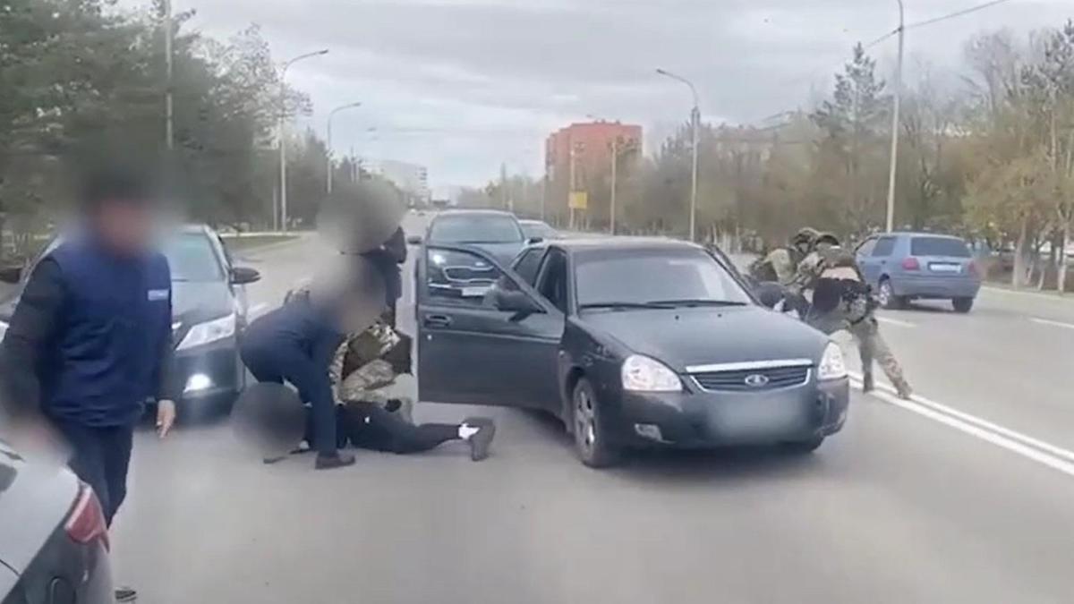 Задержание подозреваемых в вымогательстве