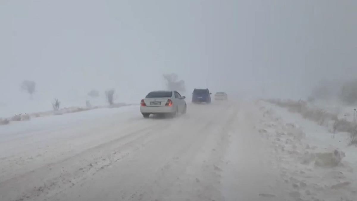 Трасса в Туркестанской области