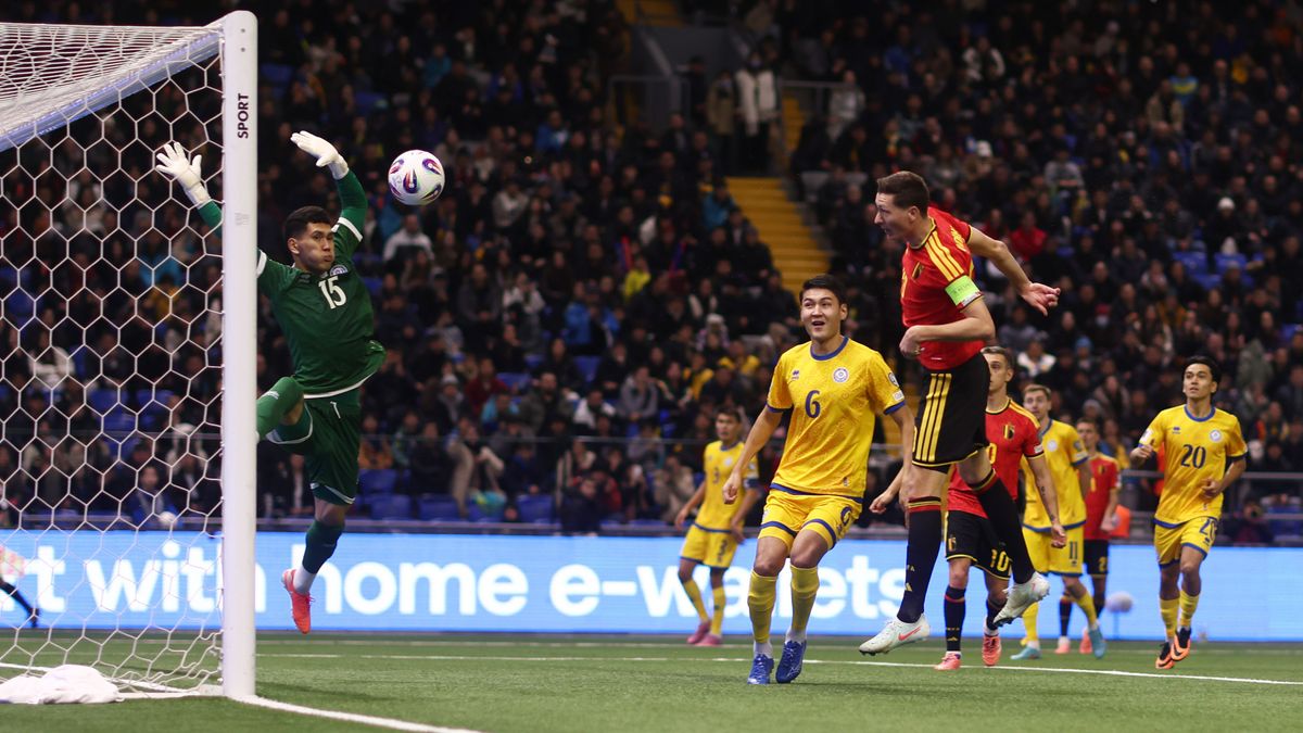 Матч сборных Казахстана и Бельгии в квалификации ЧМ-2026