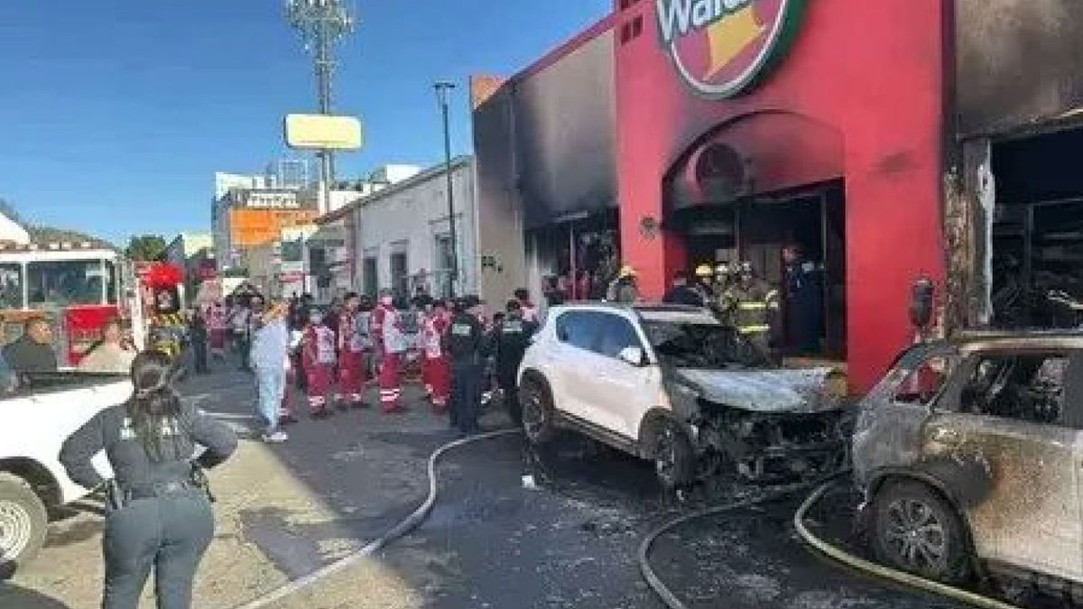 Пожар в магазине в Мексике