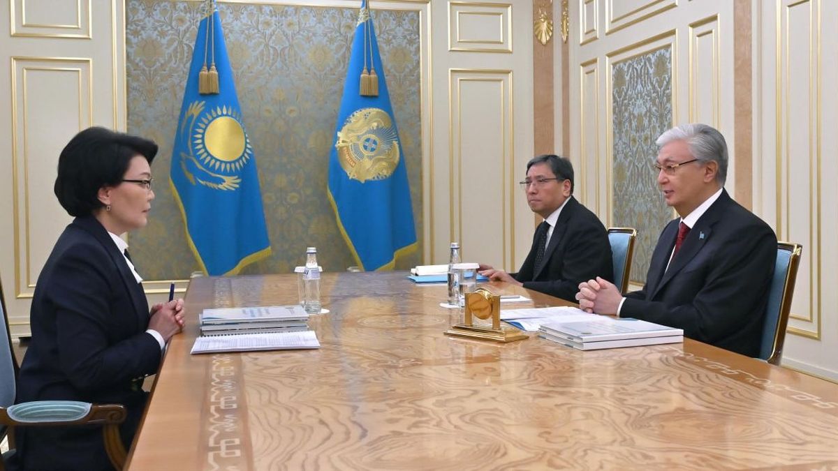 Касым-Жомарт Токаев и Светлана Жакупова