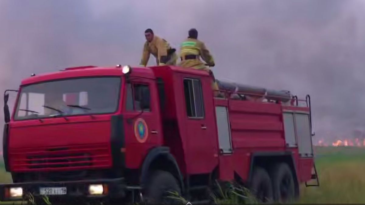 Абай облысындағы орман өрті