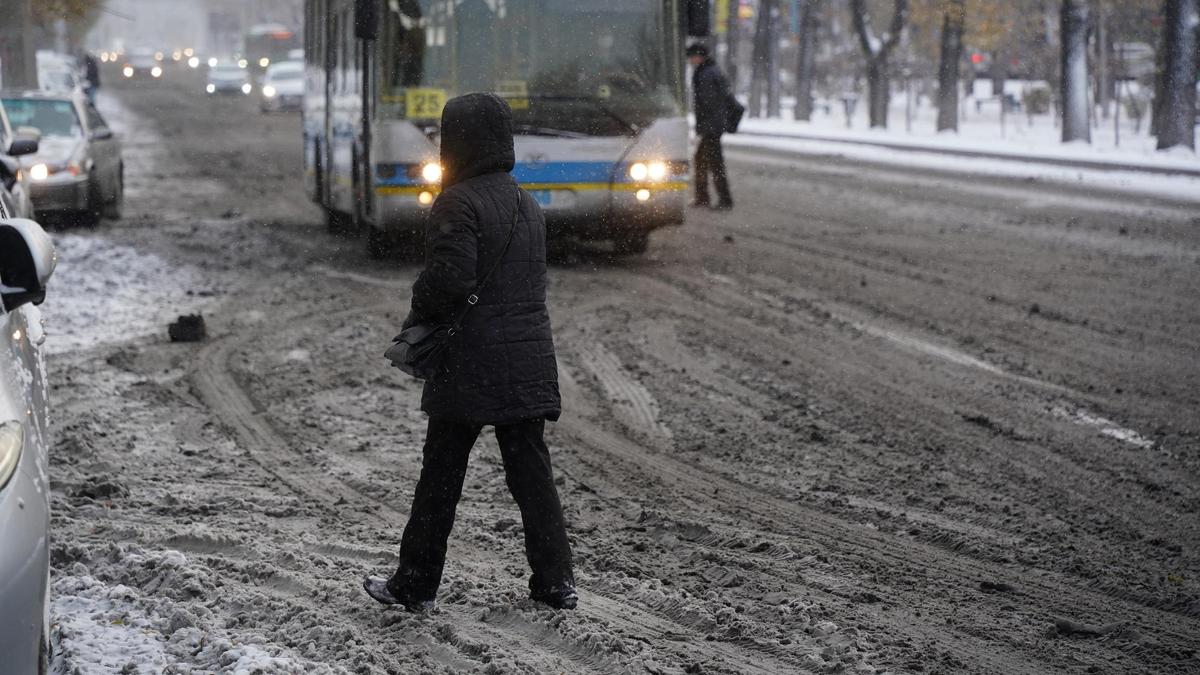 Слякоть в Алматы