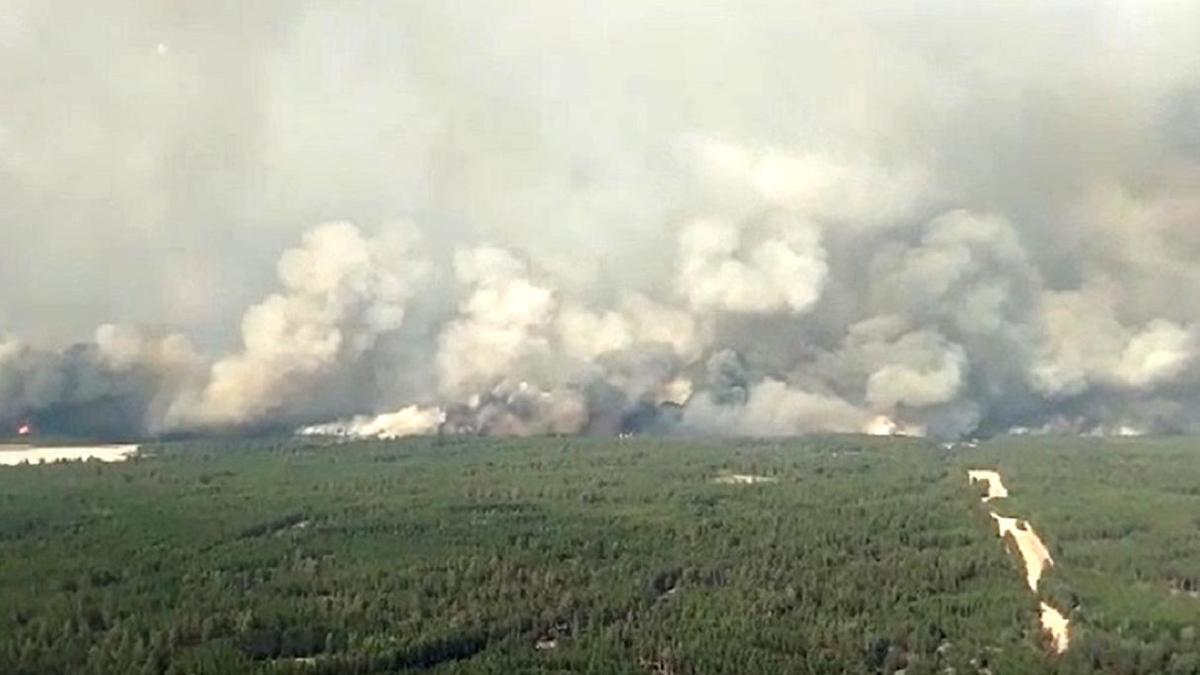 Пожар в Костанайской области