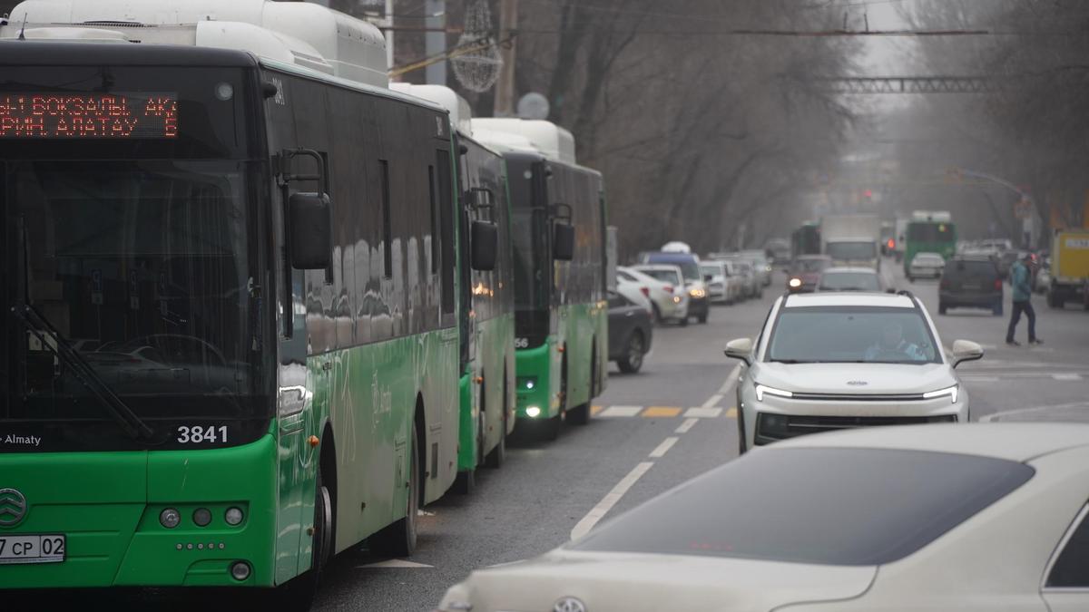 Автобусы припаркованы