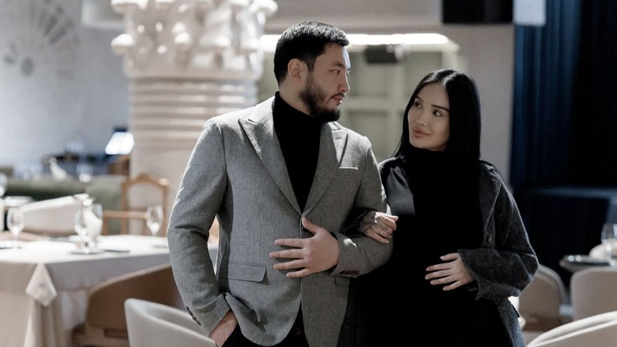 Айжан Байзакова с мужем