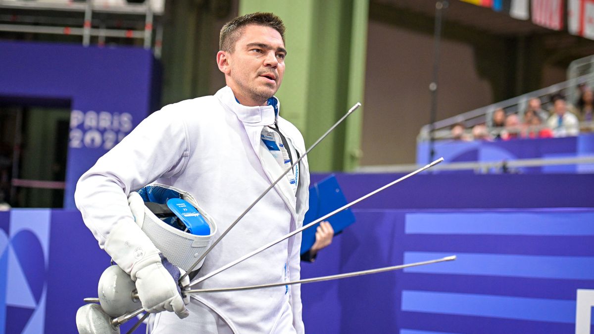 Казахстанский фехтовальщик Руслан Курбанов