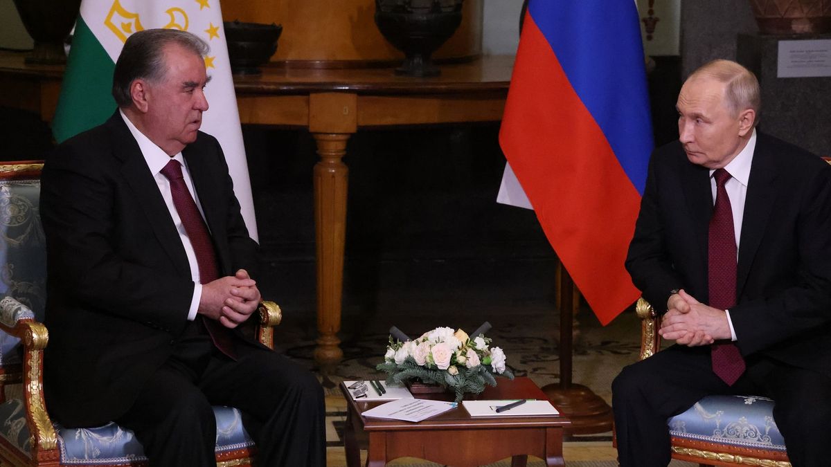 Эмомали Рахмон и Владимир Путин