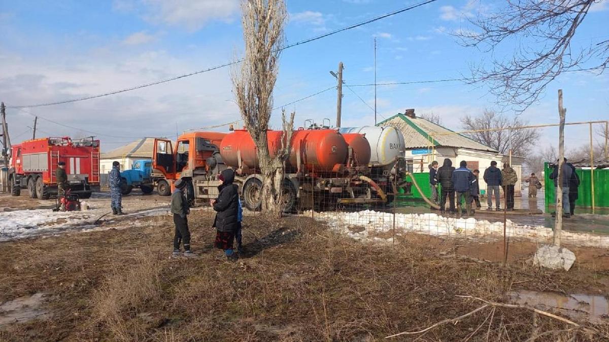 Жамбыл облысындағы су басқан аула