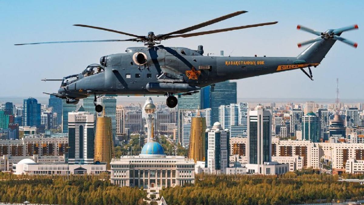 Подготовка к параду в Астане Подготовка к параду в Астане