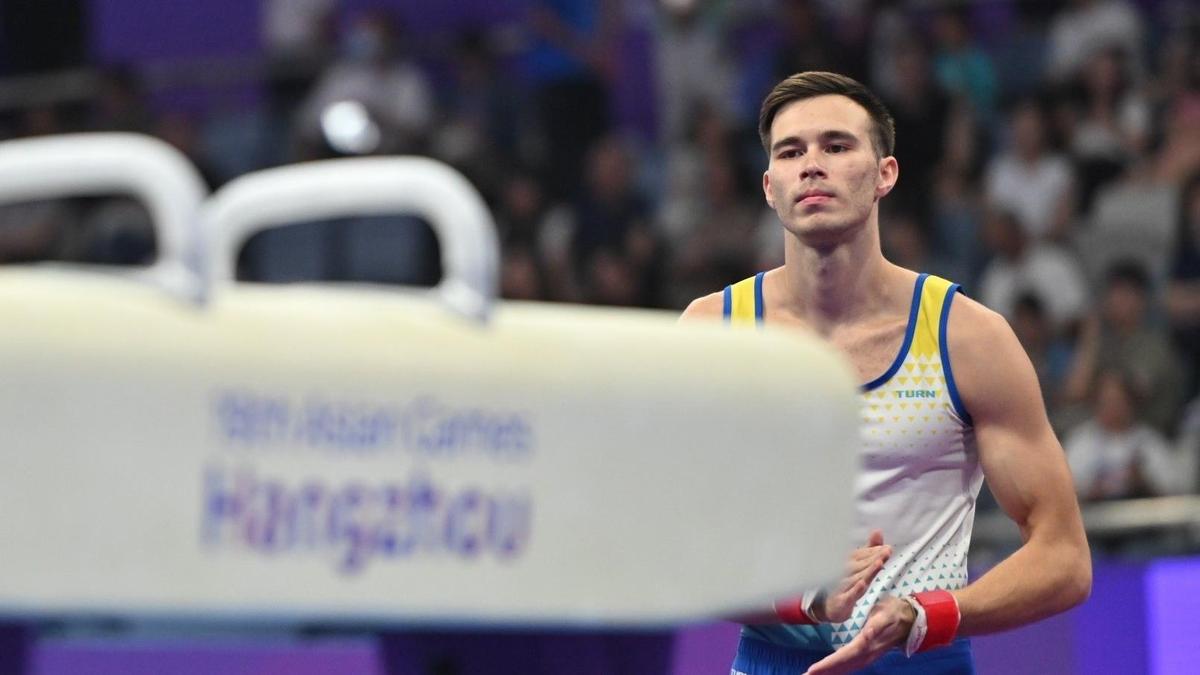 Казахстанский гимнаст Нариман Курбанов Казахстанский гимнаст Нариман Курбанов