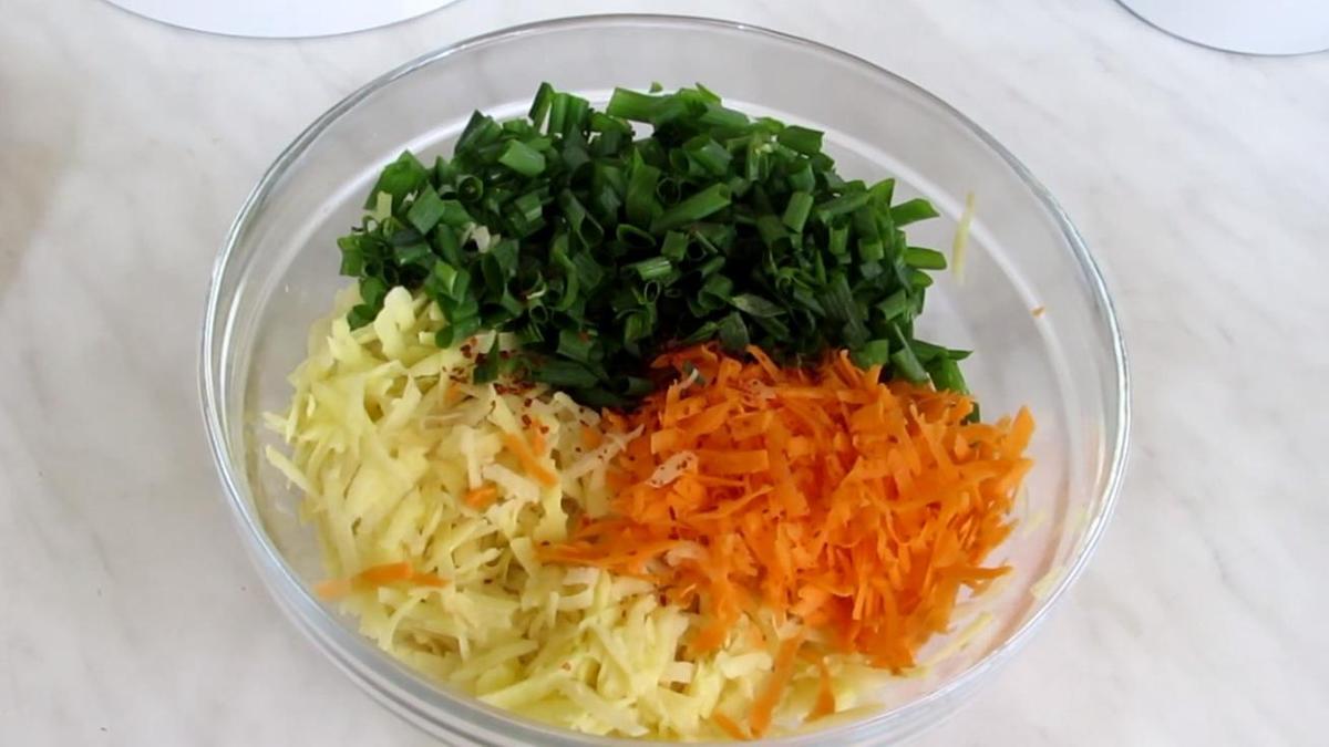 Тертые овощи